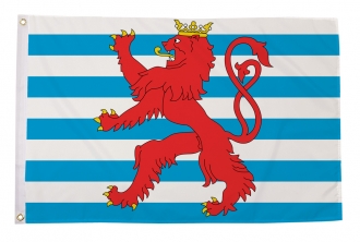 Luxemburg mit Löwen gedruckt im Querformat | 90 x 150 cm